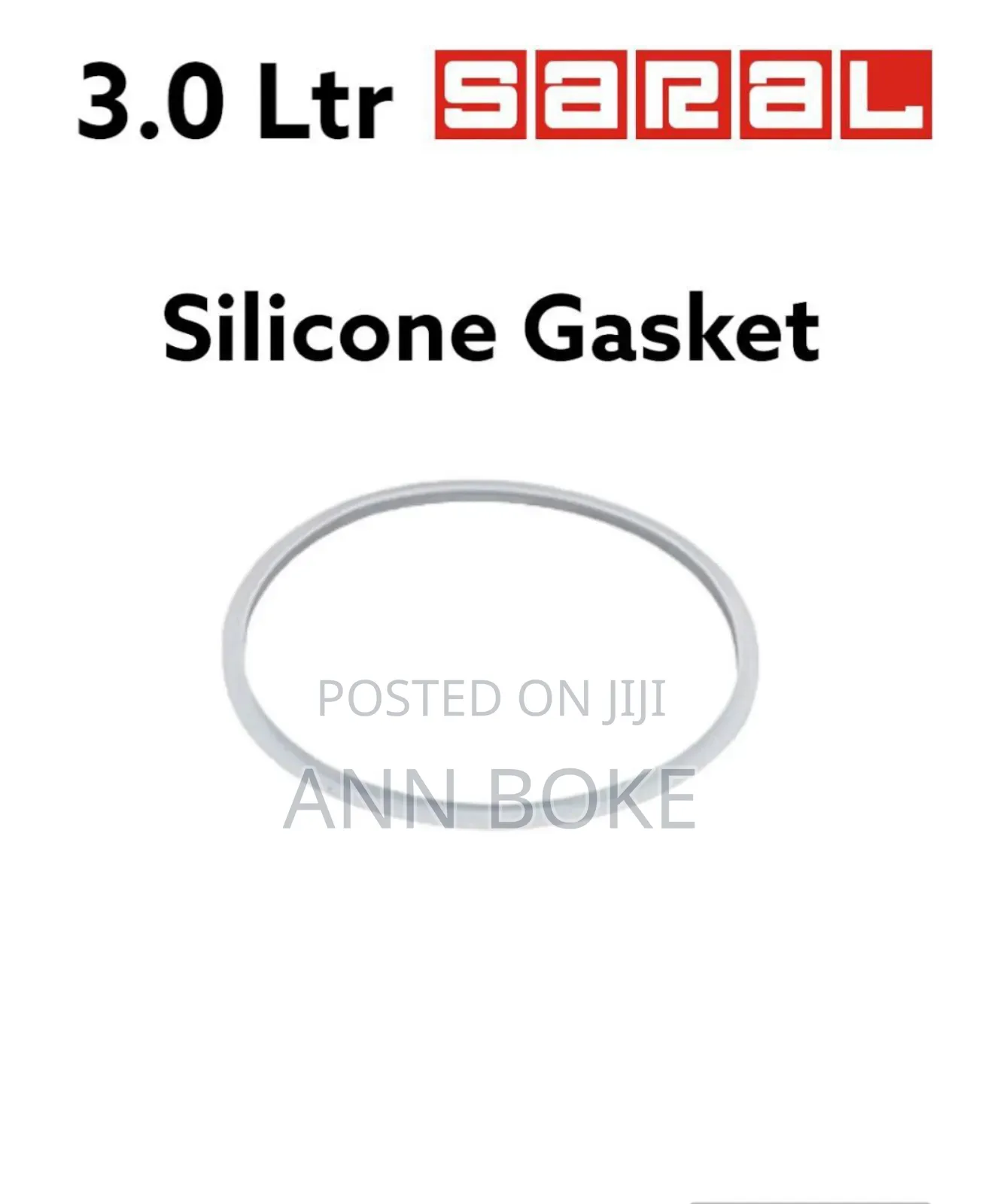 3.0 LTR Silicone Gasket for Saral Pressure Cookers