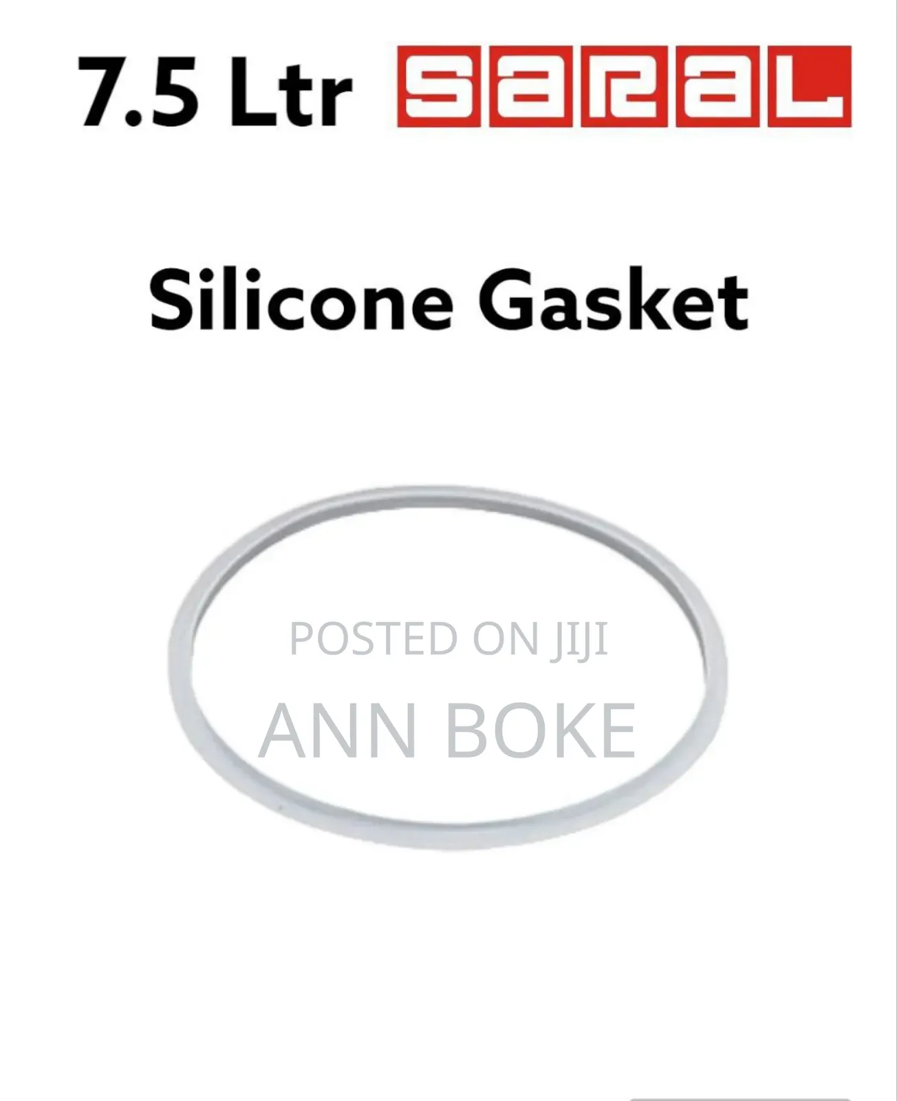 3.0 LTR Silicone Gasket for Saral Pressure Cookers