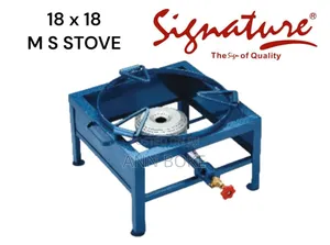 18 X 18 Single Burner Ms Square Gas Stove 
 at 8500/- Per