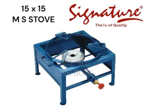 15 X 15 Single Burner Ms Square Gas Stove 
 at 6500/- Per Pc