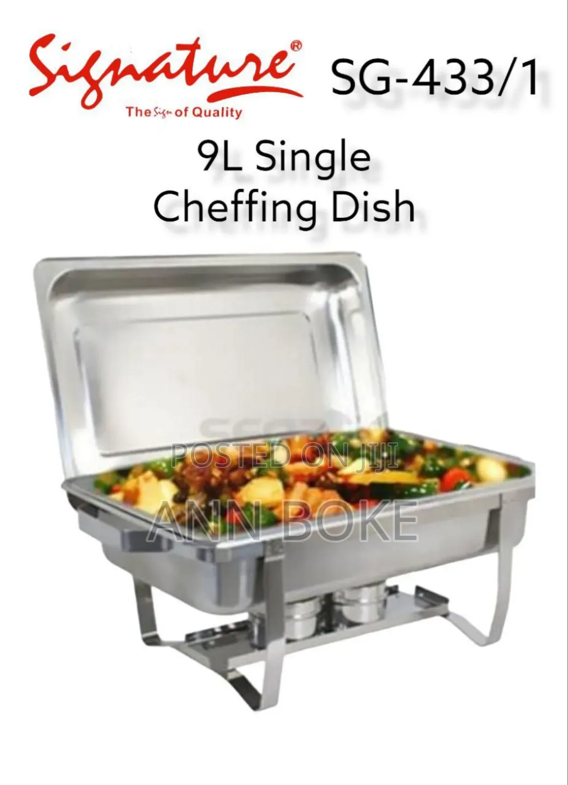 9 LTR Double Cheffing Dishes Sg-433/2 at 6700/- Per Pc