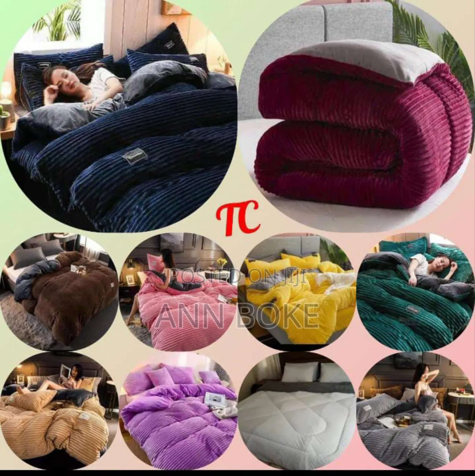 Velvet Duvet
 1 Pc Bedsheet 
2 Pillow Cases 
Brand Tc