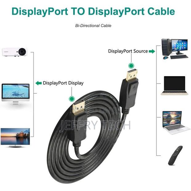 Displayport to Displayport 6 Feet Cable, Male to Male Y 1.8m
