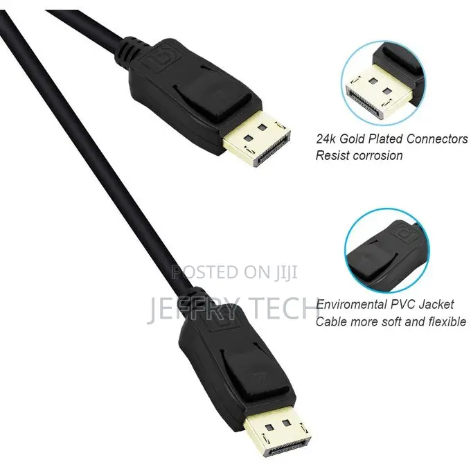 Displayport to Displayport 6 Feet Cable, Male to Male Y 1.8m