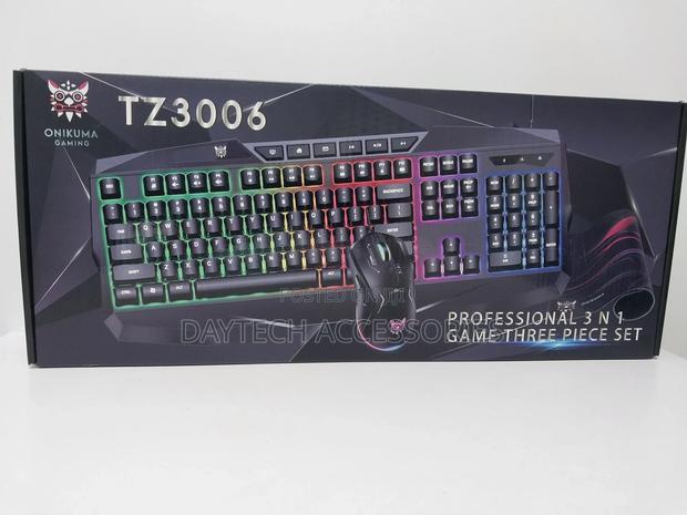 Onikumatz3006 RGB Gaming Keyboard Mouse Set With Mouse Pad