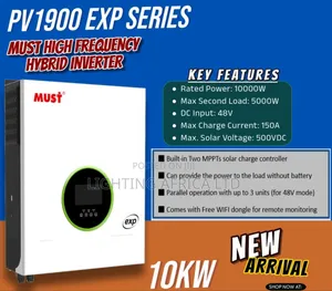 New Model 10kva - 48v Hybrid High Frequency Inverter 150a - 500 VDC