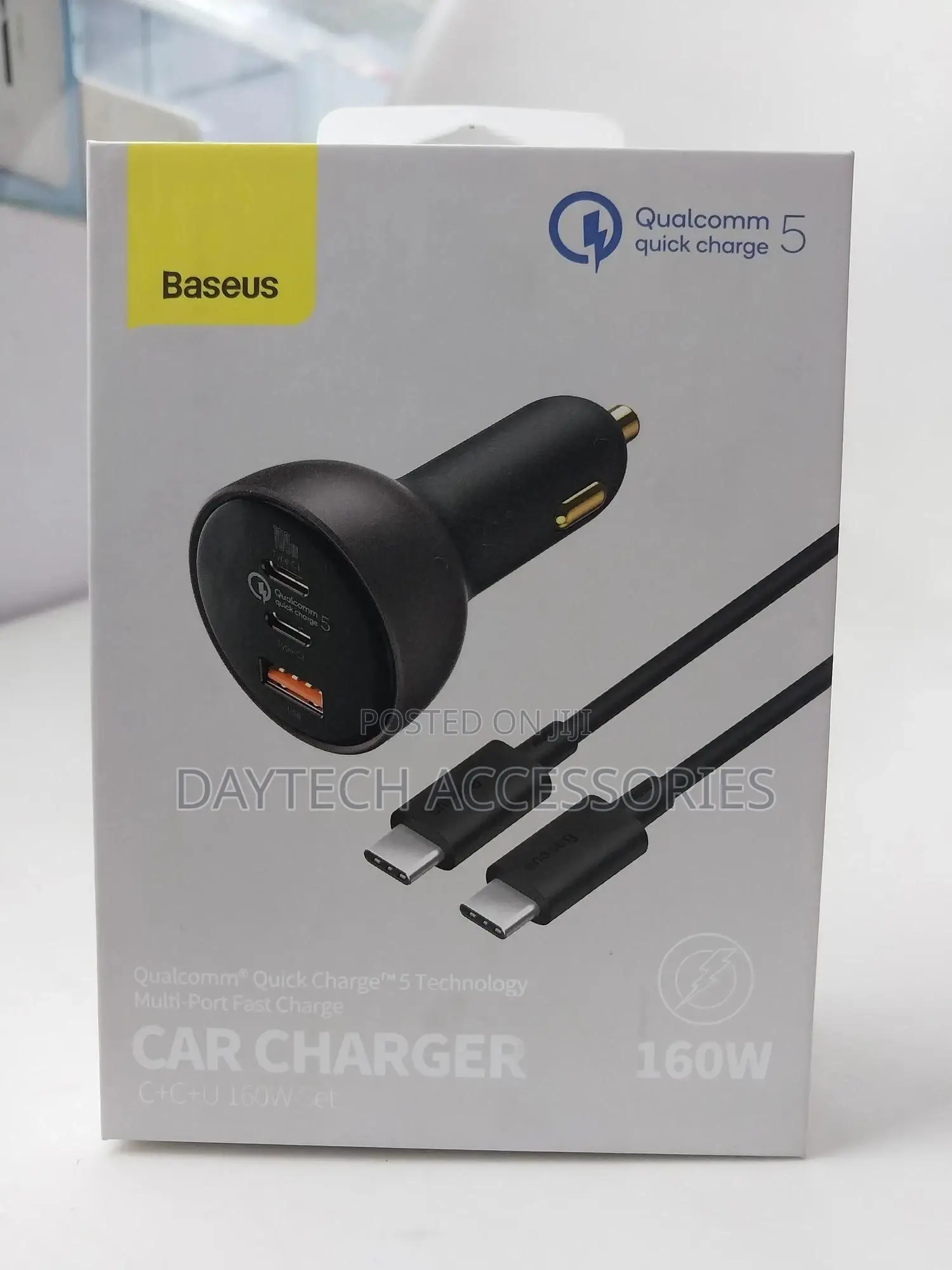 Baseus 160w Car Charger Qc 5.0 Quick Charge Car Charger