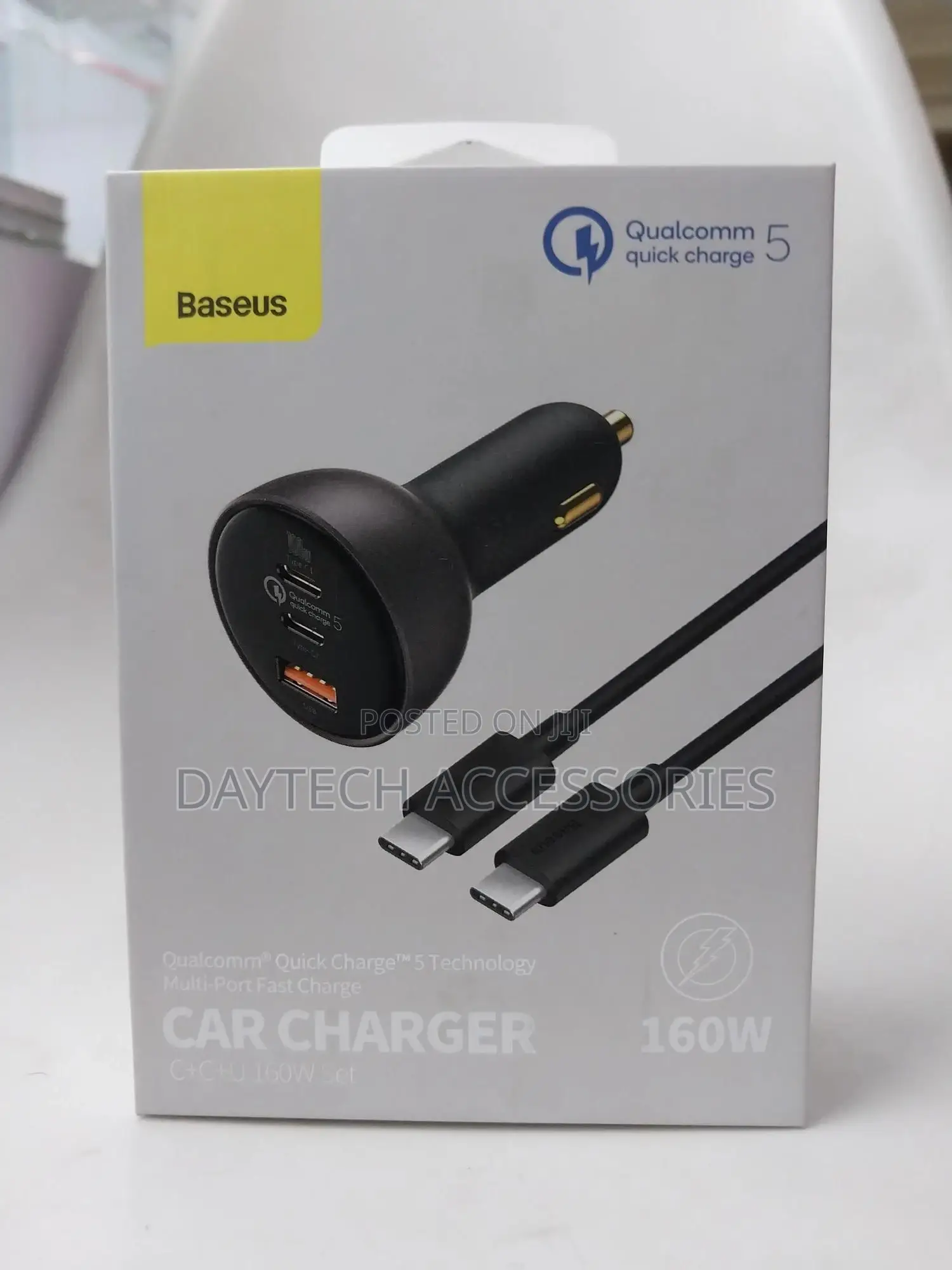 Baseus 160w Car Charger Qc 5.0 Quick Charge Car Charger