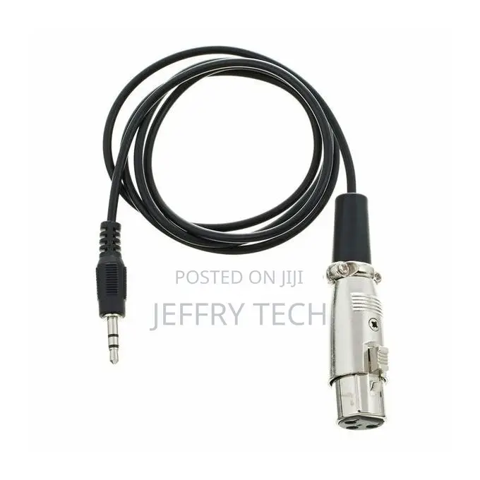 3.5mm Stereo Jack Pc/Laptop to XLR Female Speaker Cable 1m