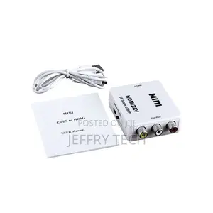 Mini Hdmi 2av Mini Hdmi to Av Adapter /CVSB L/R Hd 1080p Vg