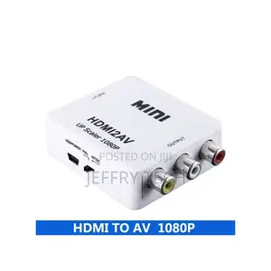 Mini Hdmi 2av Mini Hdmi to Av Adapter /CVSB L/R Hd 1080p Vg