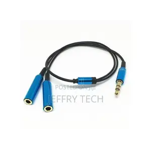 Cable 3.5mm Jack Cable 1 Male to 2 Female Microphone Y Spli