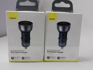 Baseus Car Charger Usb a + Type C With Digital Display - 65w