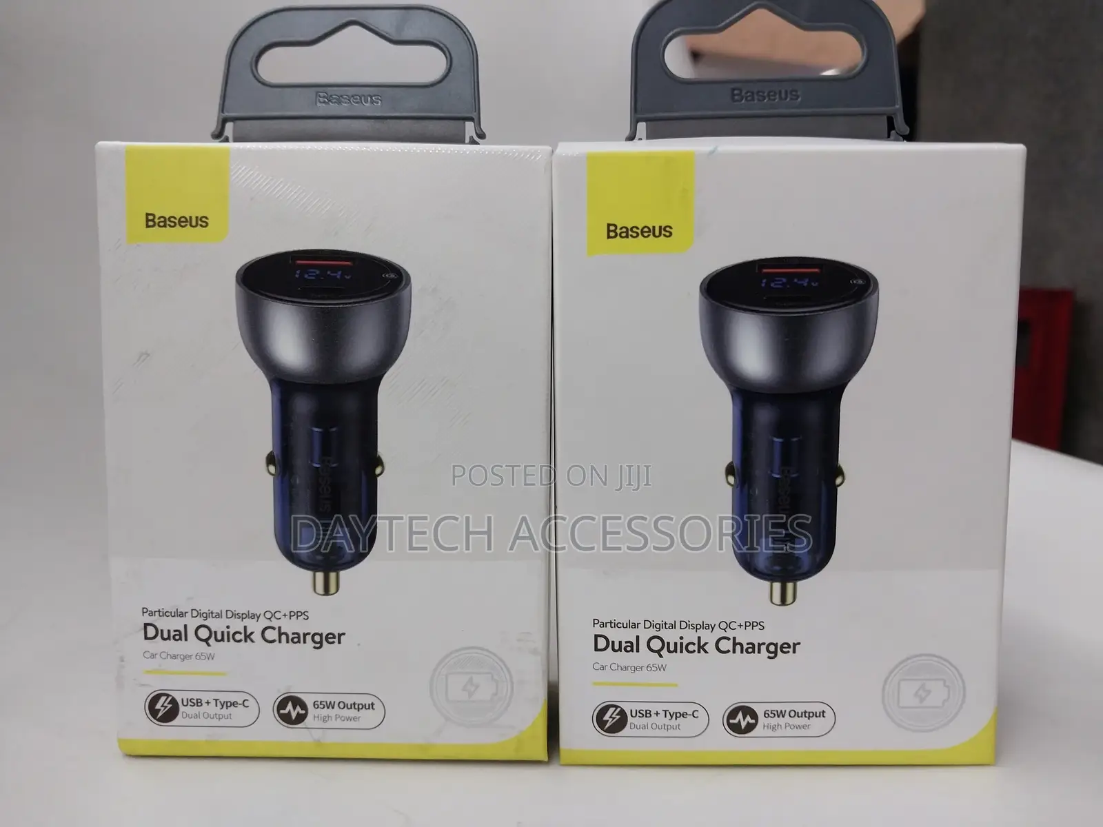 Baseus Usb/ Usb Type C Car Charger 65w 5a SCP Quick Charge