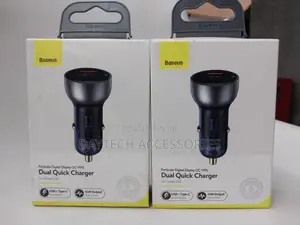 Baseus Usb/ Usb Type C Car Charger 65w 5a SCP Quick Charge