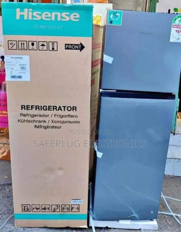 Fridge 154l Hisense, Dual Door, Ref154dr; Top Freezer - main view