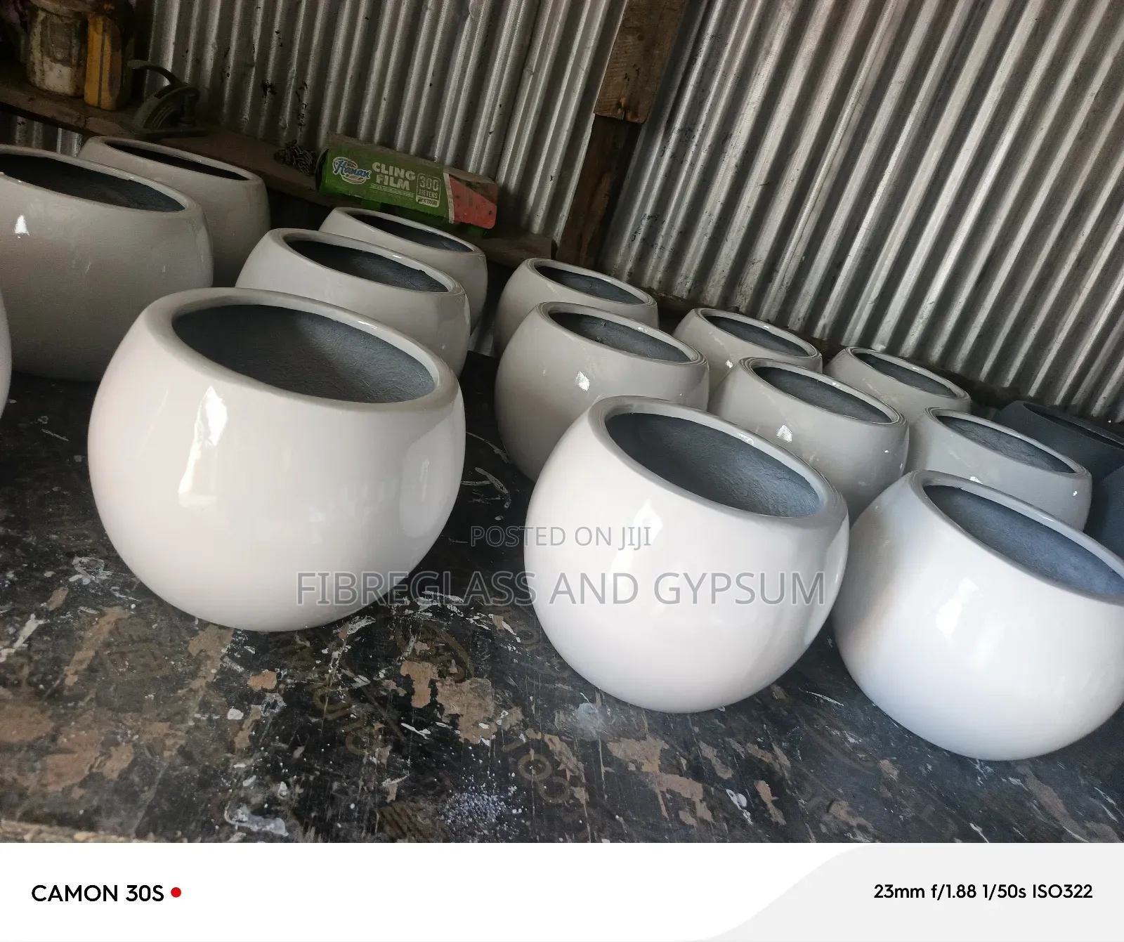 Fiberglass Flower Pots ( Round 33)