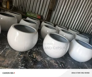 Fiberglass Flower Pots ( Round 33)
