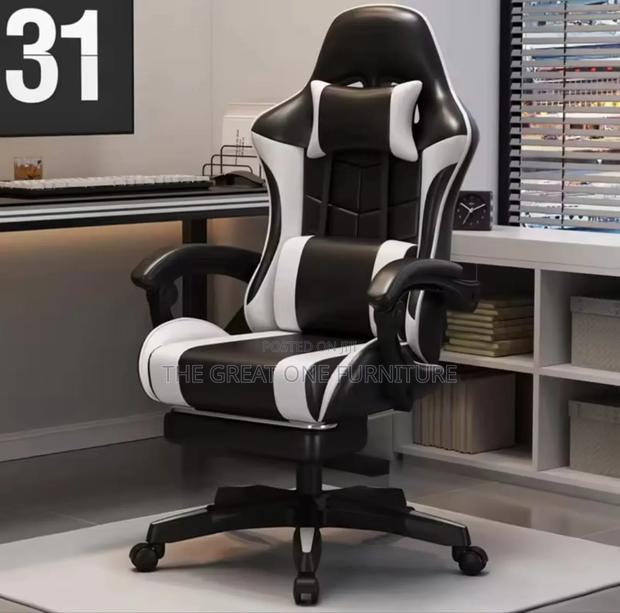 Gray Ergonomic Gaming Chair/Executive Office Chair Jg5tf