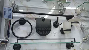 Brimix Black Bathroom Accessories Set