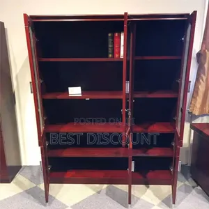 Mahogany Three Door Bookshelf