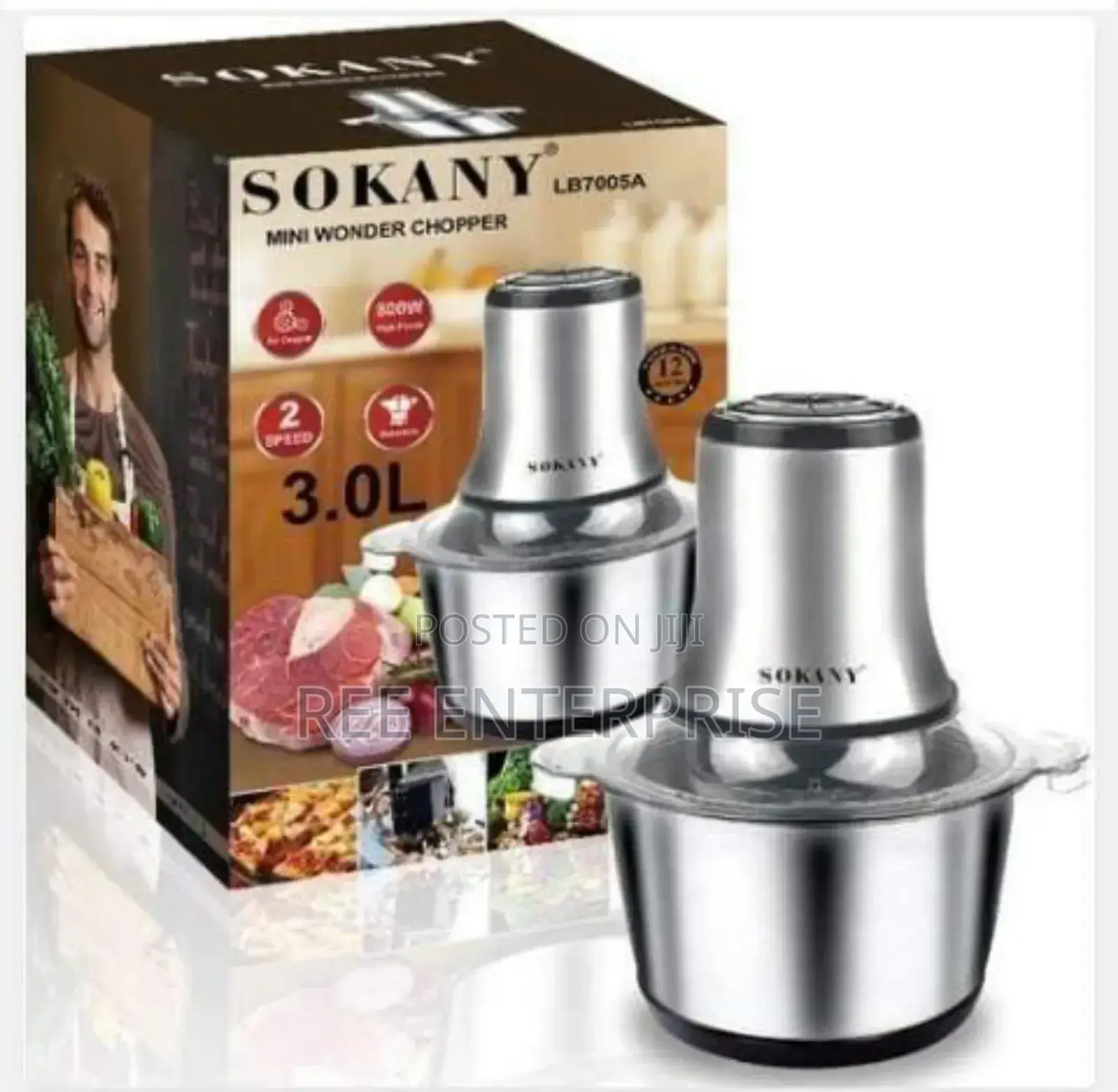Sokany 3l Electric Chopper