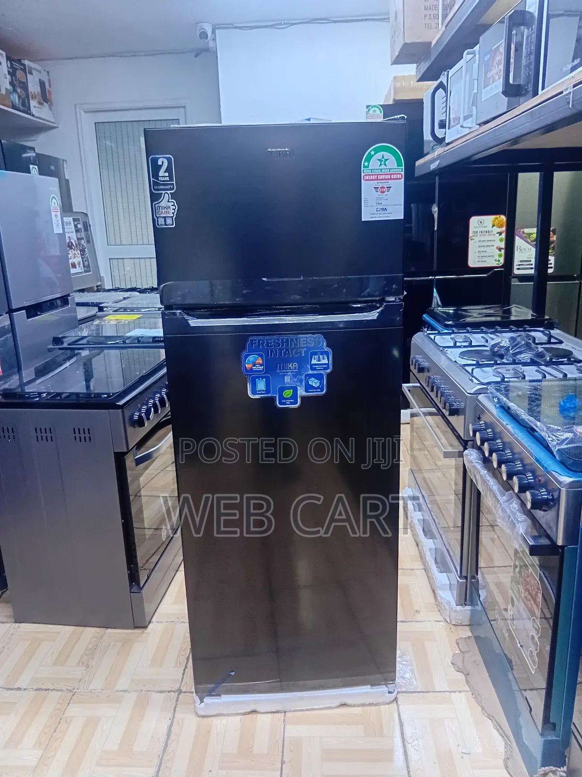 Mika-138l Double Door Refrigerator