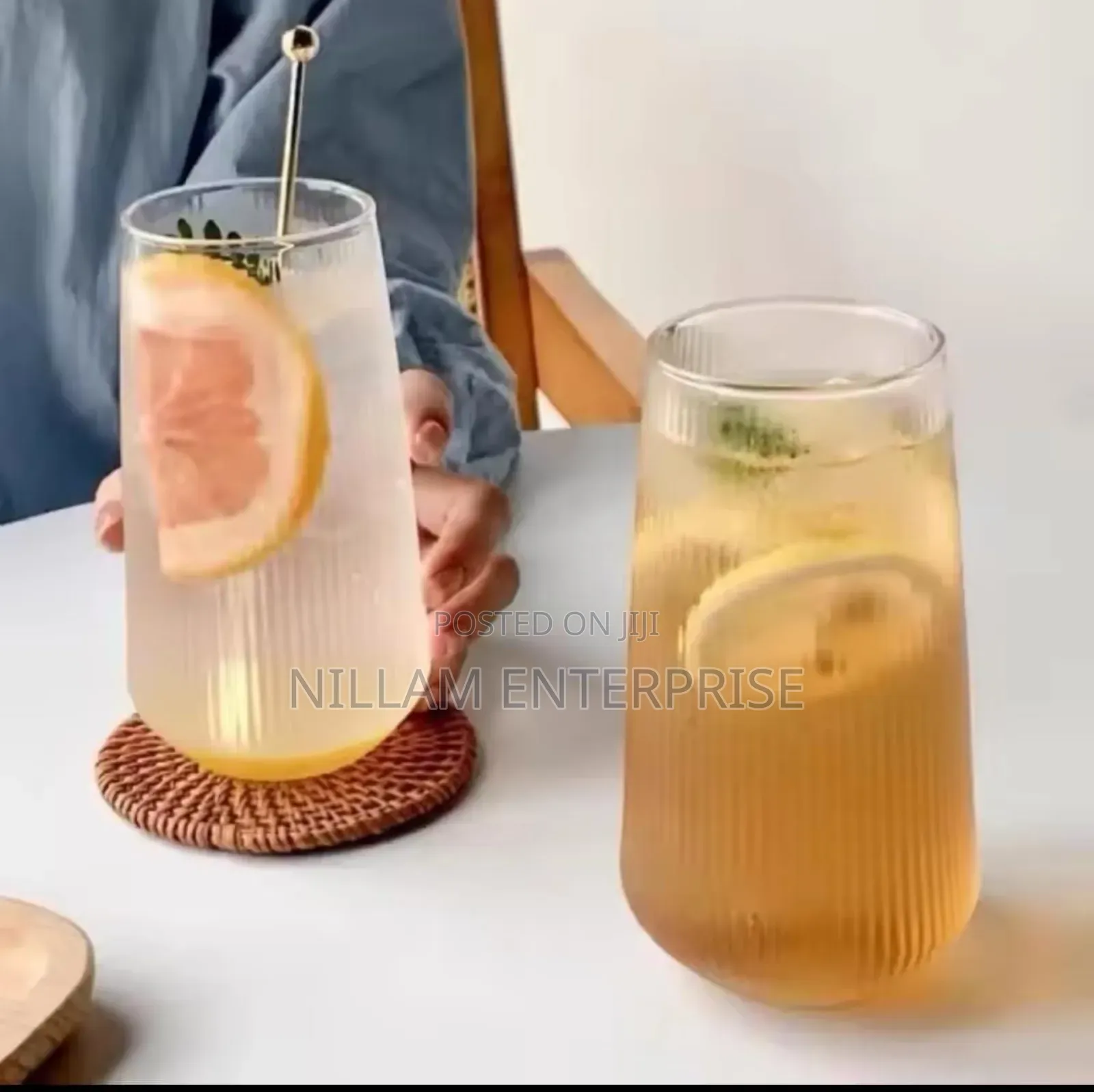 Ribbed Juice/Water Glasses 6pcs