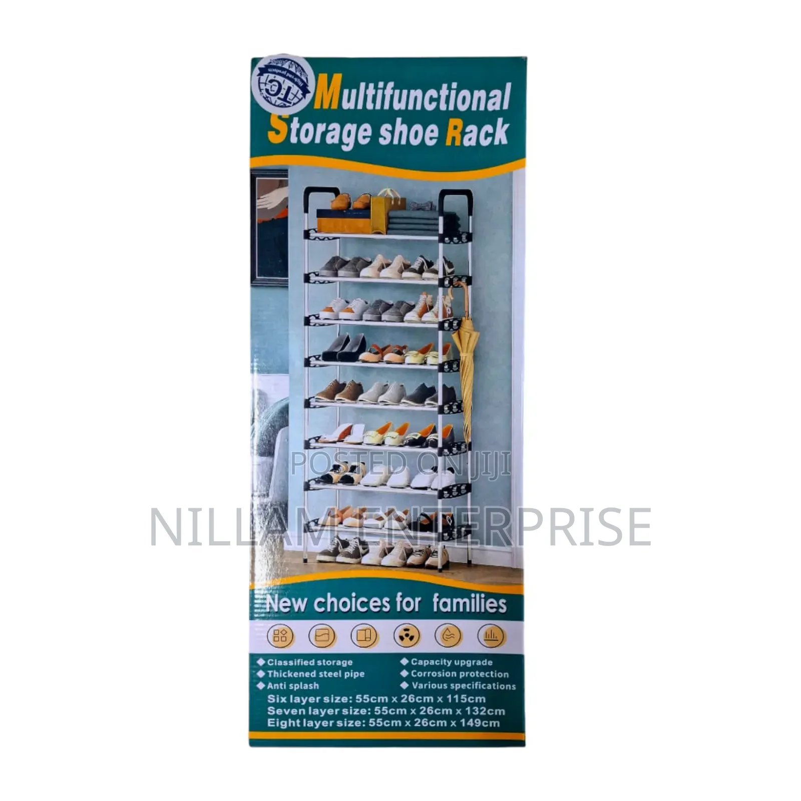 8 7 Layer Shoe Rack