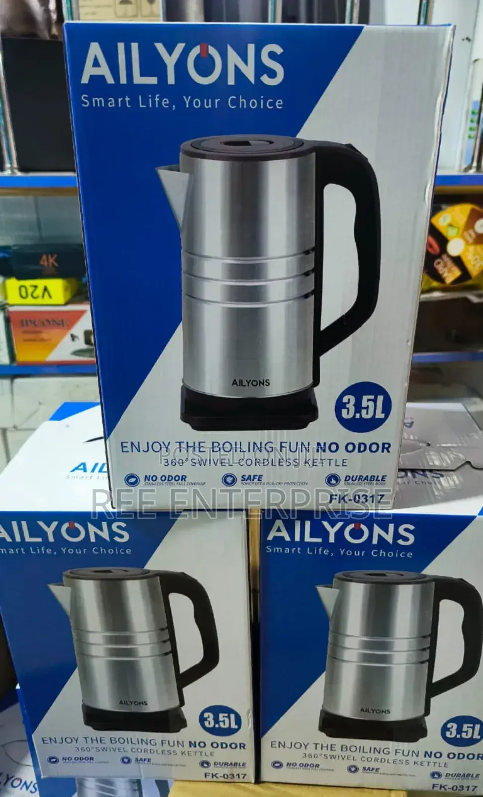 Durable  Ailyons Electric Kettle  3.5 Litres