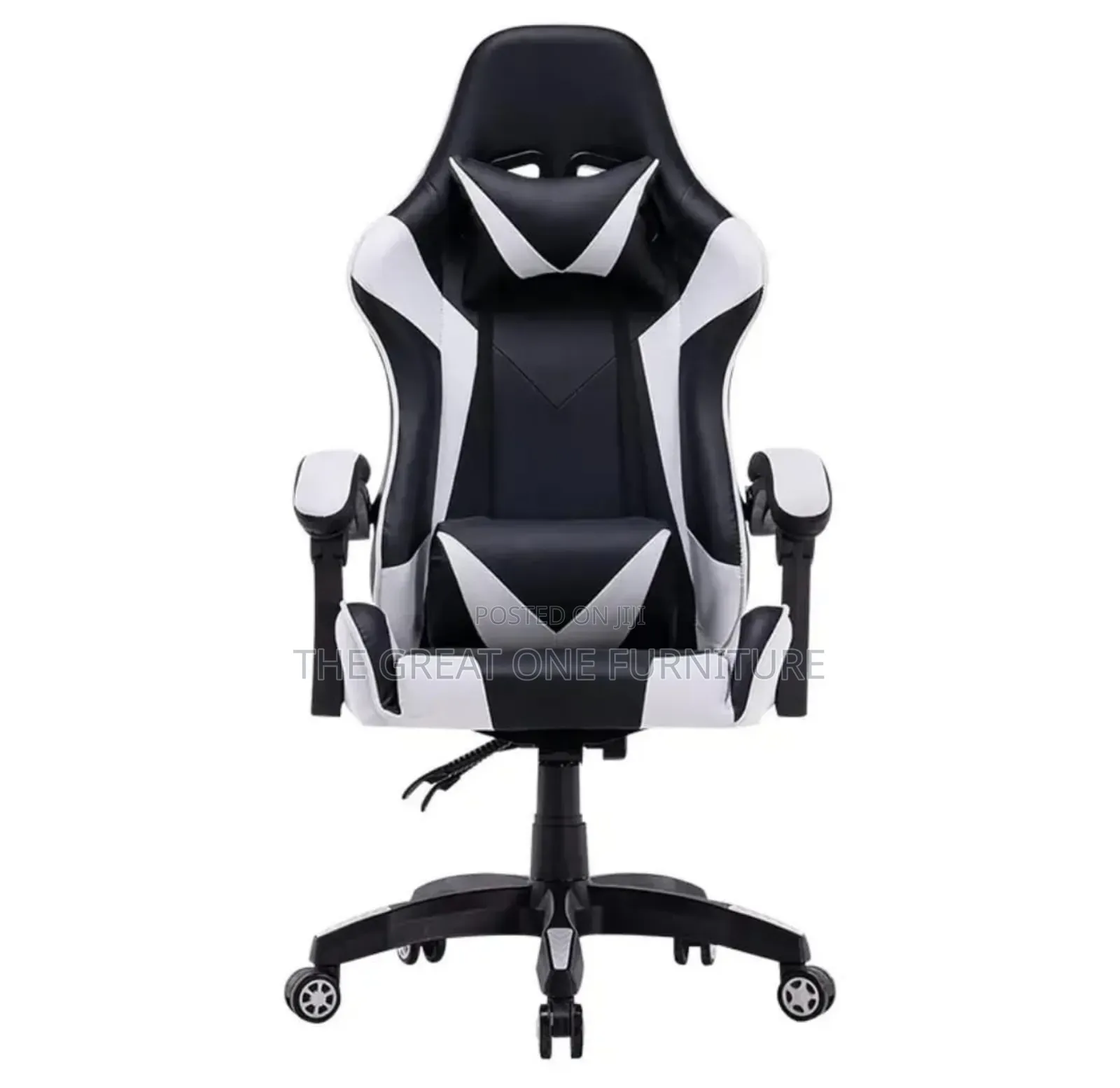 Black White Ergonomic Executive Office/Gaming Chair Kp8u
