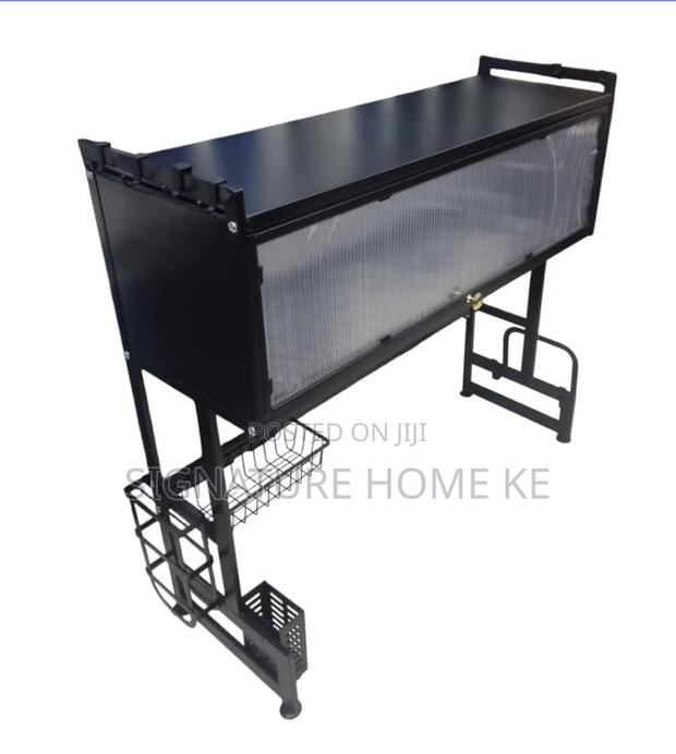 Heavy Duty Over the Sink Rack With Closable Cabinet - thumbnail 5