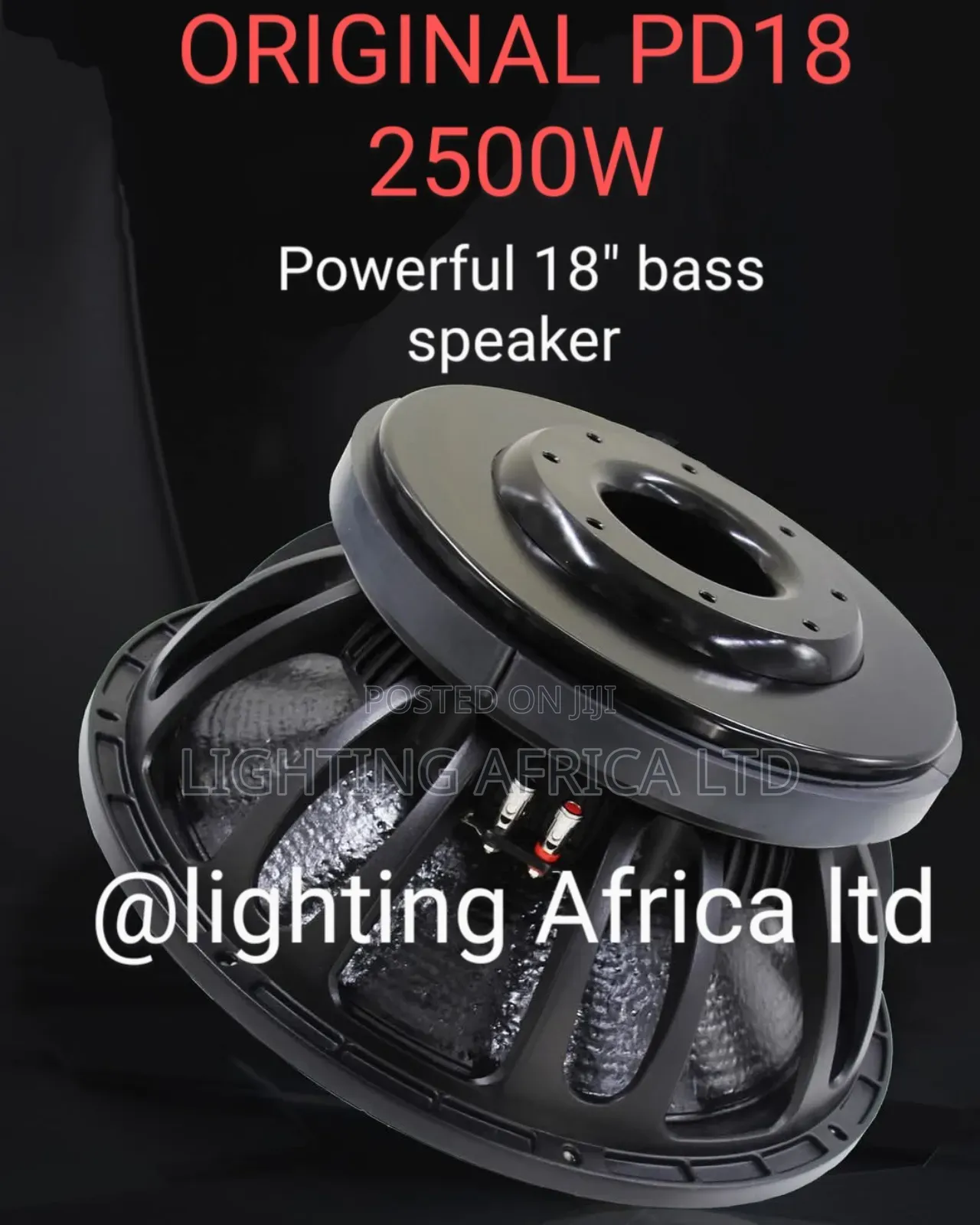 Pd18 Original 18" Naked Bass Speaker With Double Coil