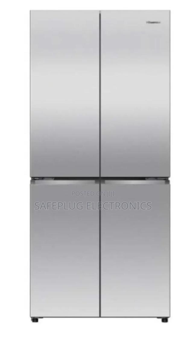 Fridge Hisense 470l 4 French Door, Stainless Steel