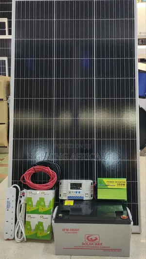 120w Solar + 100ah Battery + 300w Inverter Home Kit