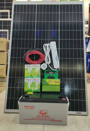120 Watts Complete Kit - 100ah Battery - 300w Inverter -20a Controller