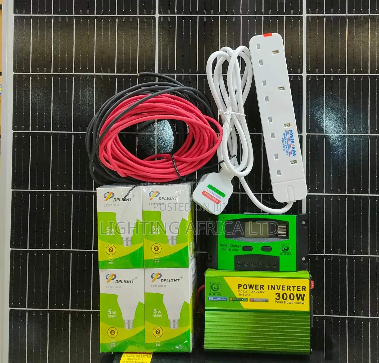 120w Solar + 100ah Solarmax Battery Home Kit Complete