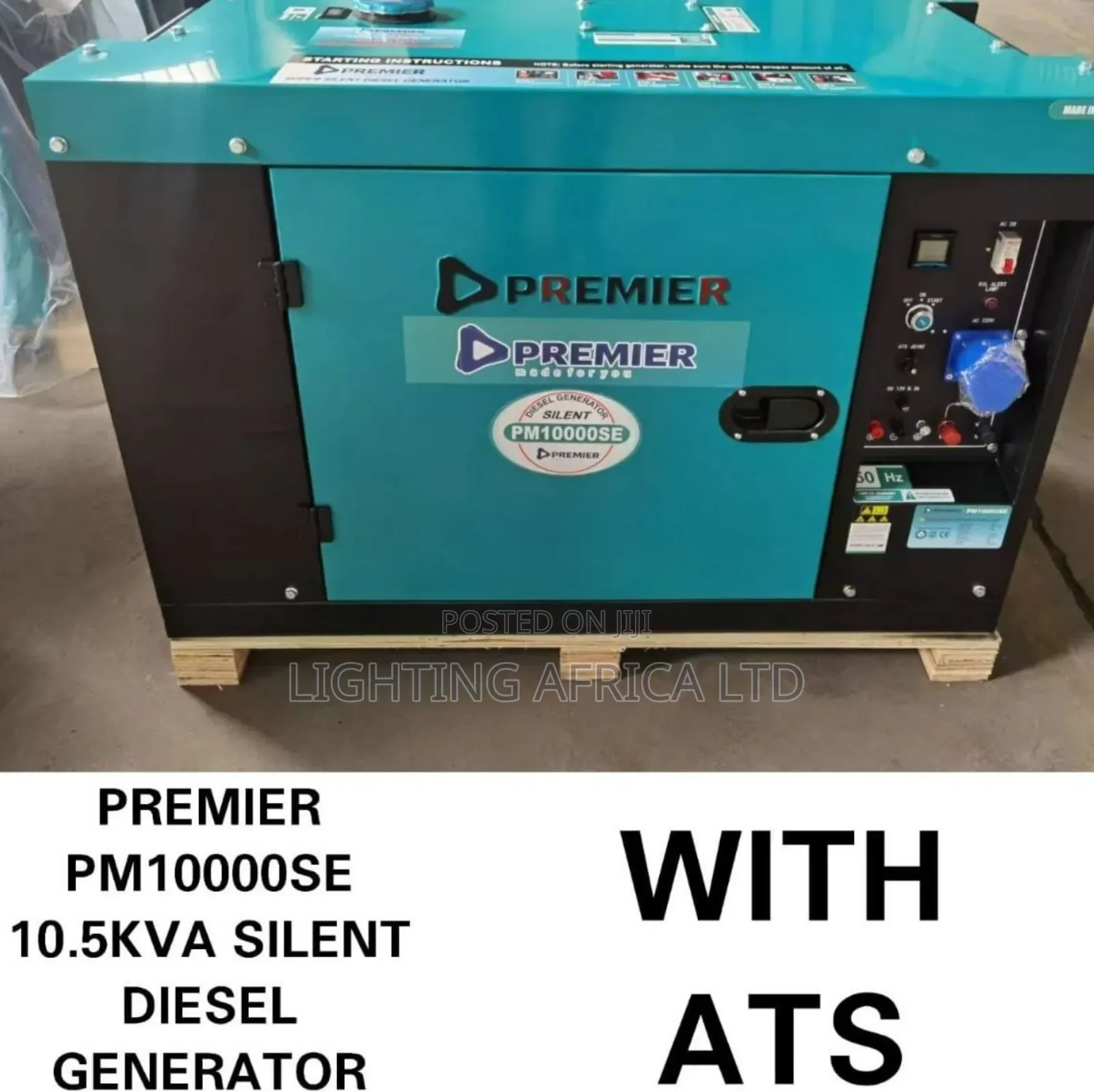 Premier Diesel 10.5kva Silent Generator With Automatic Ats