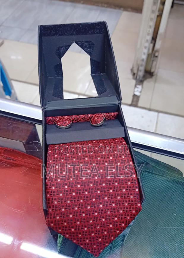 Redwine Polycadot White Black Executive Tie Sets - thumbnail 2