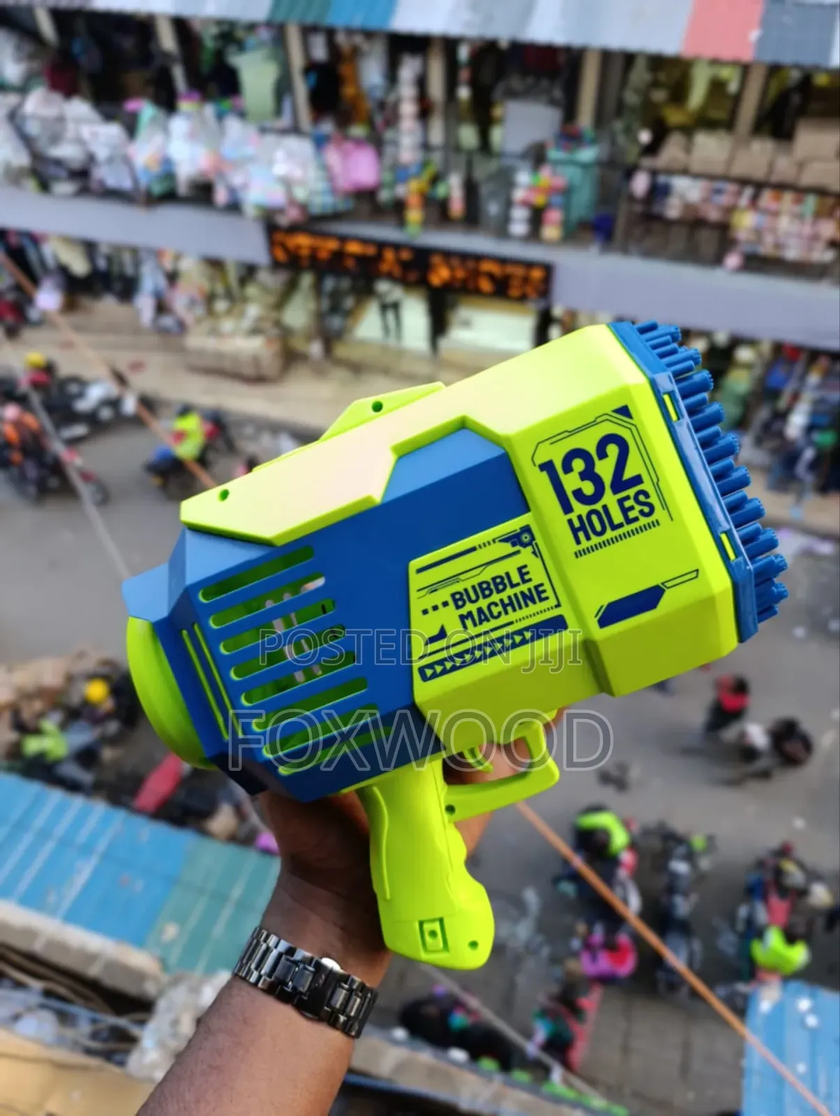 132* Holes Rechargeable Bubble Gun