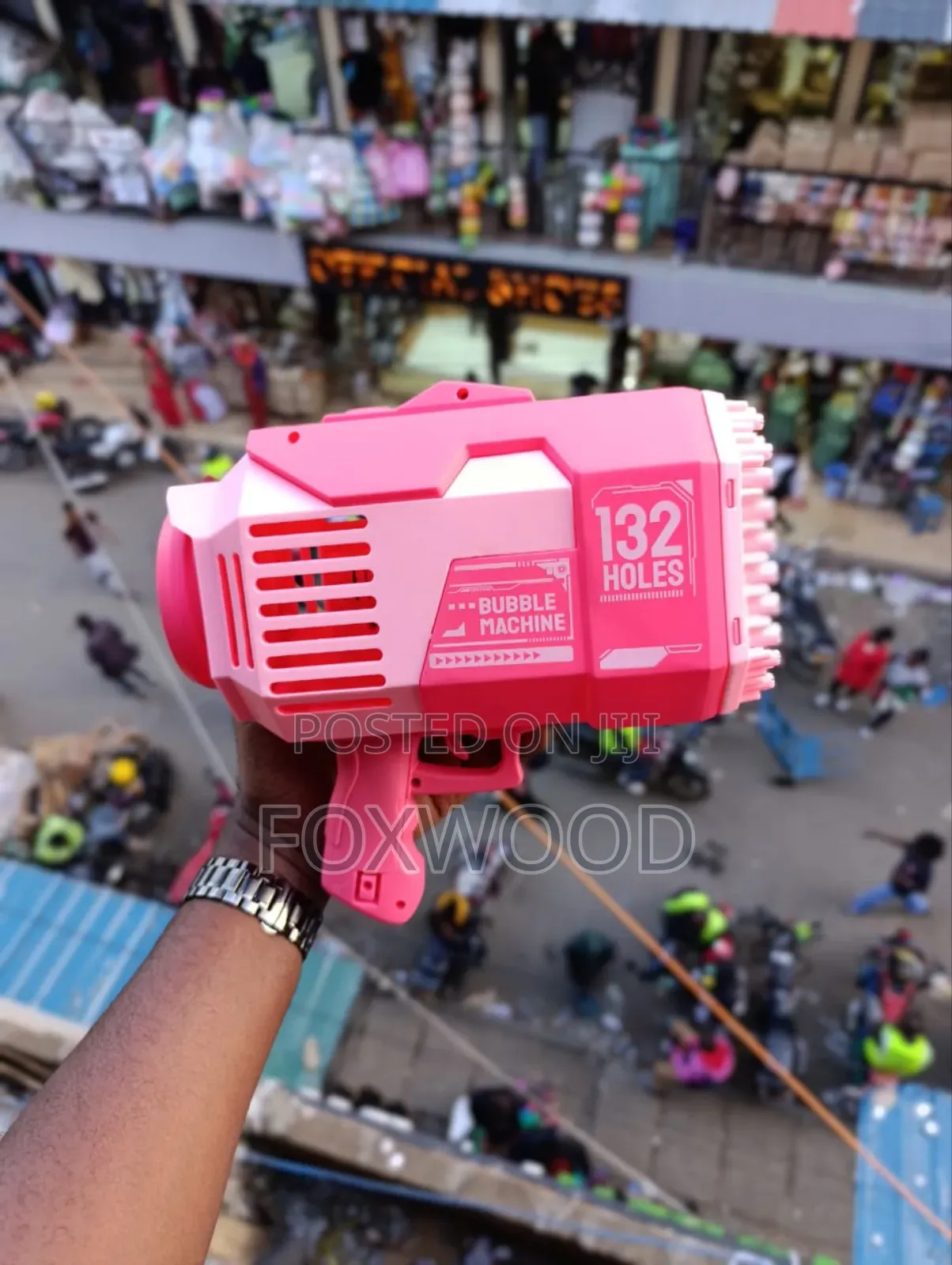 132* Holes Rechargeable Bubble Gun