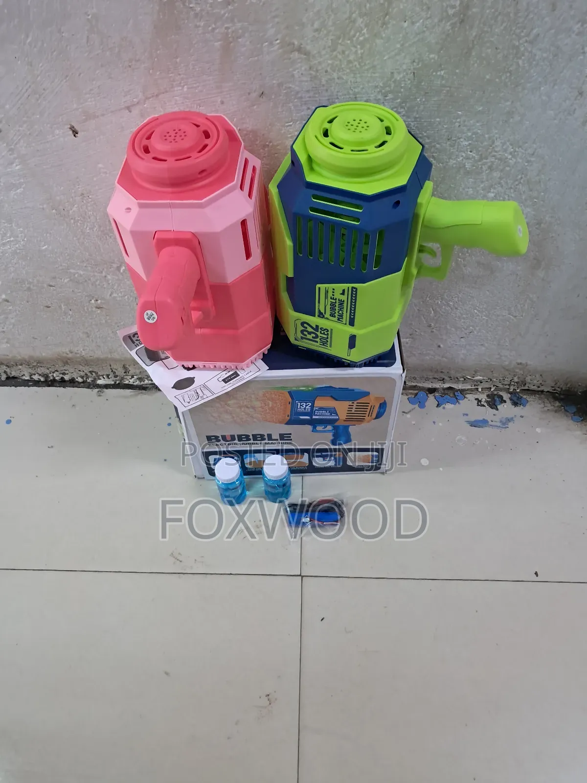 132* Holes Rechargeable Bubble Gun