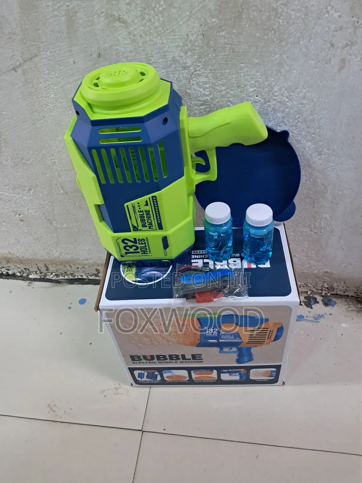 132* Holes Rechargeable Bubble Gun