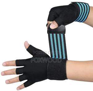 Gym Gloves With Waist Wrap (Pair) - thumbnail 2