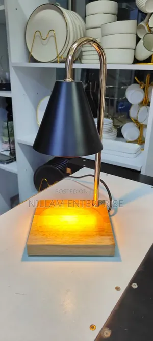 *Electric Candle Wamers With Wooden Base