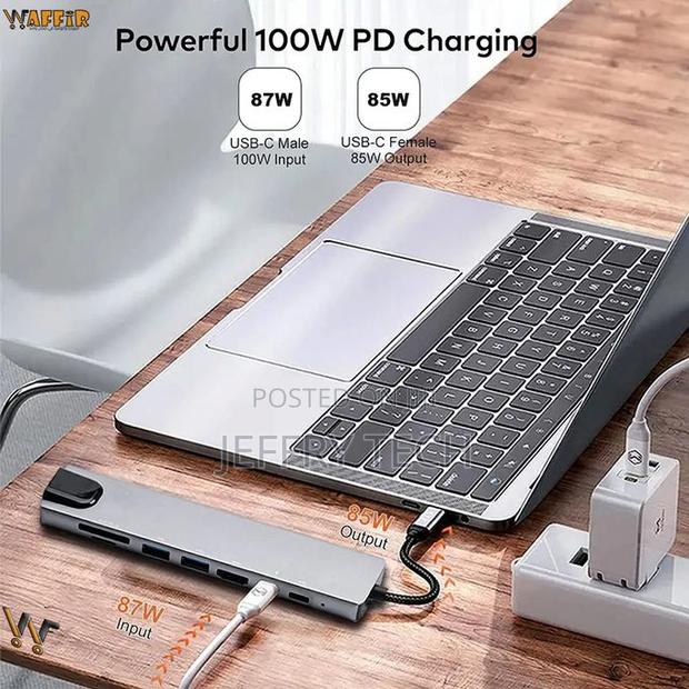 Usb C Hub Type C to Hdmi, Usb 3.0, 8 in 1, for Hp Deel Pro - thumbnail 4
