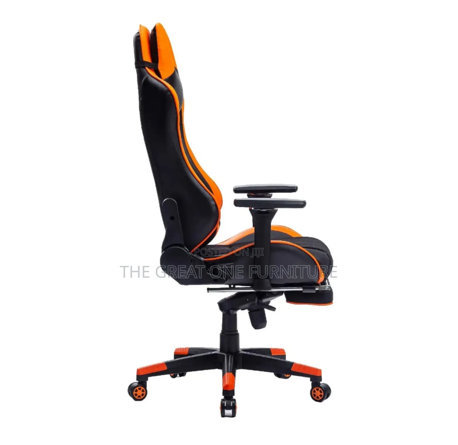 Orange Leather Adjustable Executive Office/Gaming Chair Jy7