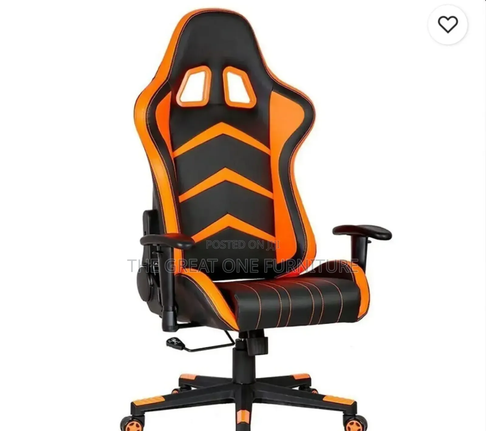 Unique Orange Leather Executive Office/Gaming Chair Qw8jh
