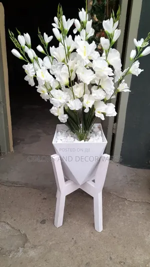 Vase With Flowers on Stand