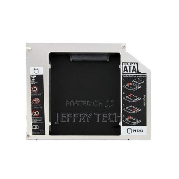 2.5" Second HDD Caddy, Sata to Sata Hard Drive, 9.5mm Cd/DVD